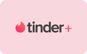 Tinder plus Geschenkkarte